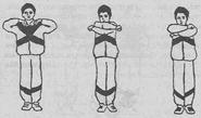 Упражнение 5. «Обними плечи» (вдох на сжатии грудной клетки)